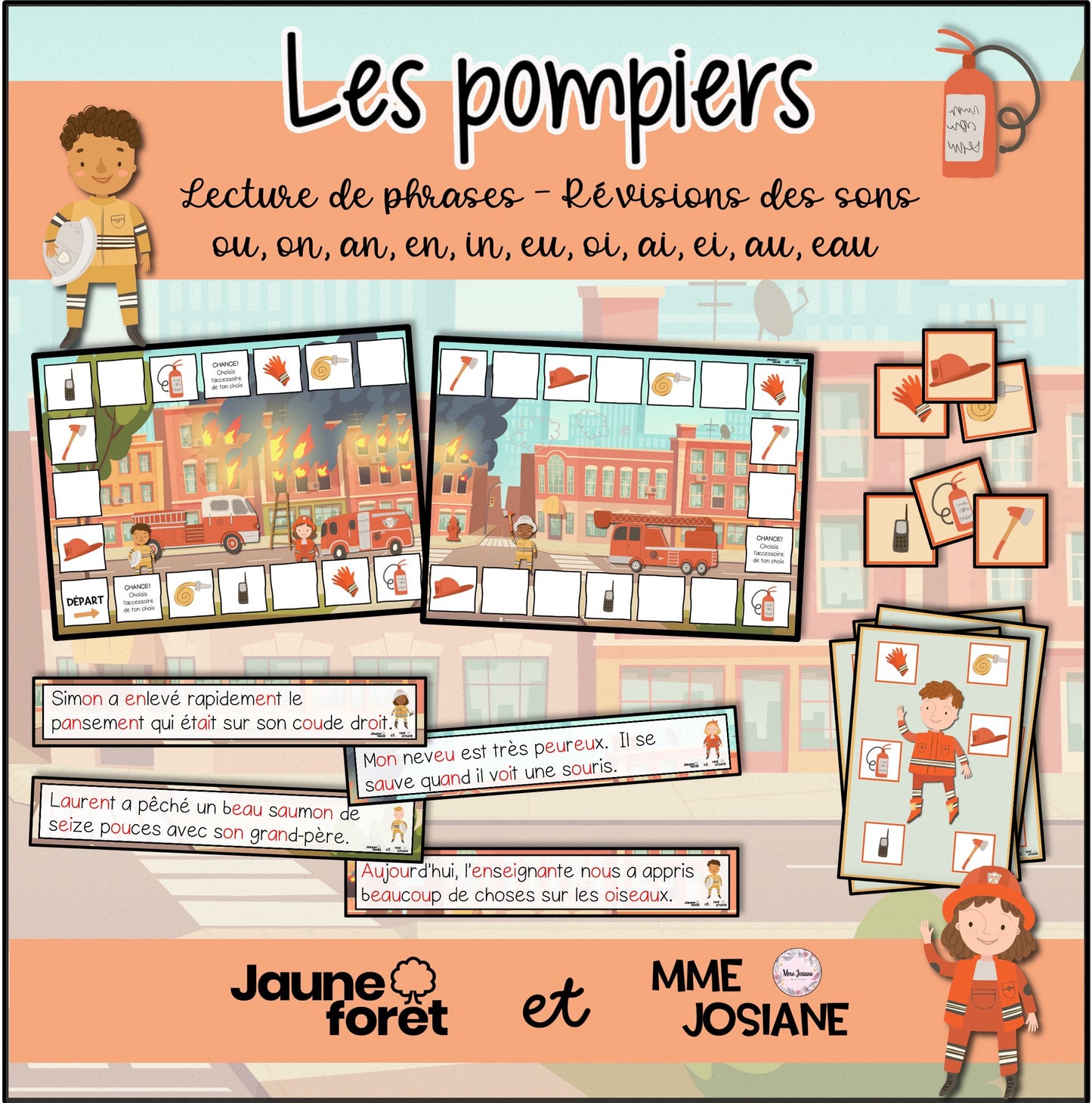 Trousse de lecture de phrases avec graphemes complexes