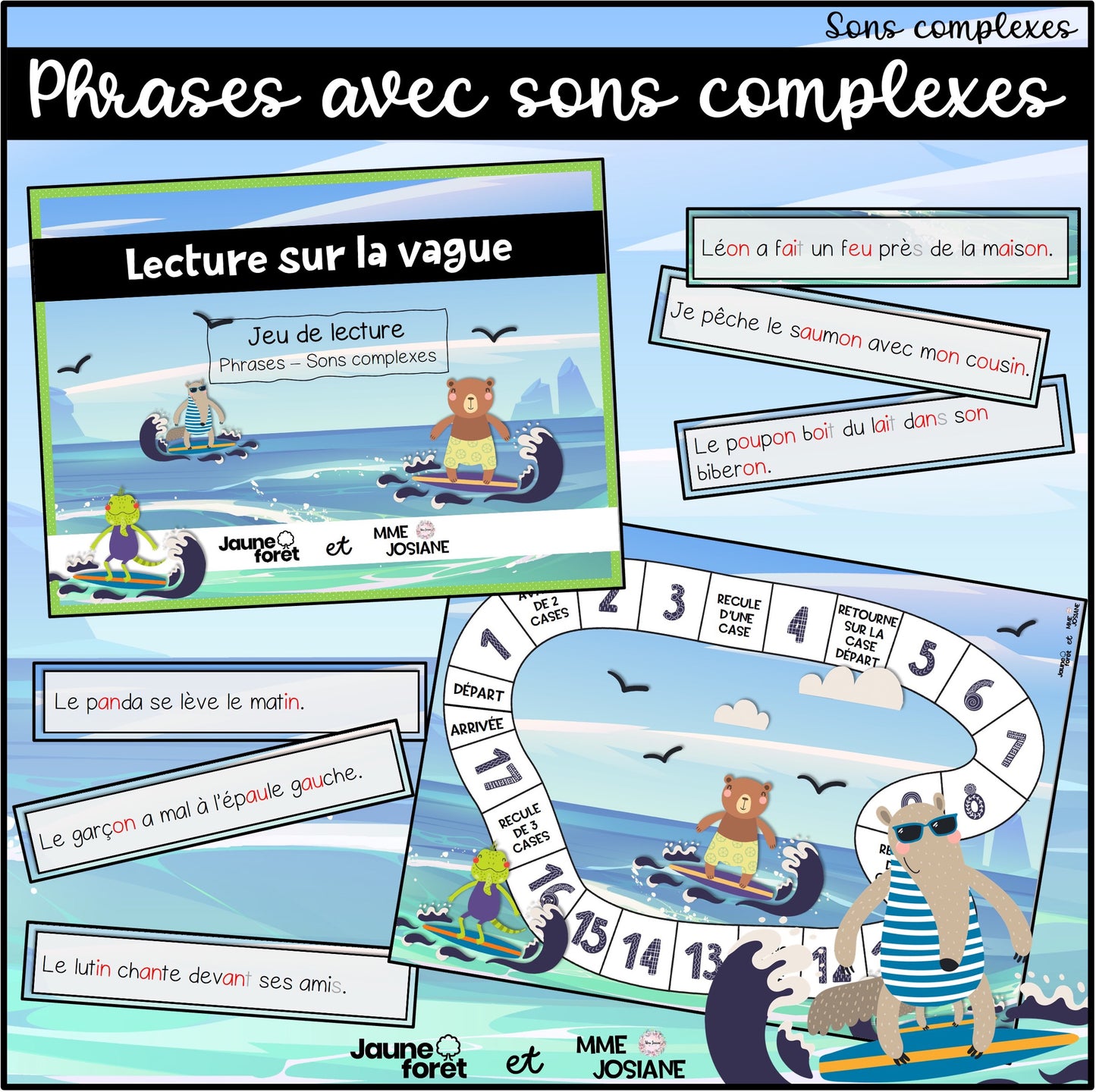 Trousse de lecture - ensemble B - Sons complexes