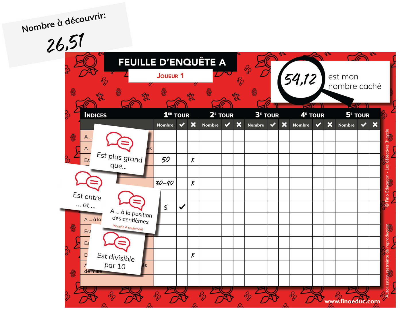 Les détectives - Collection Jouer aux maths