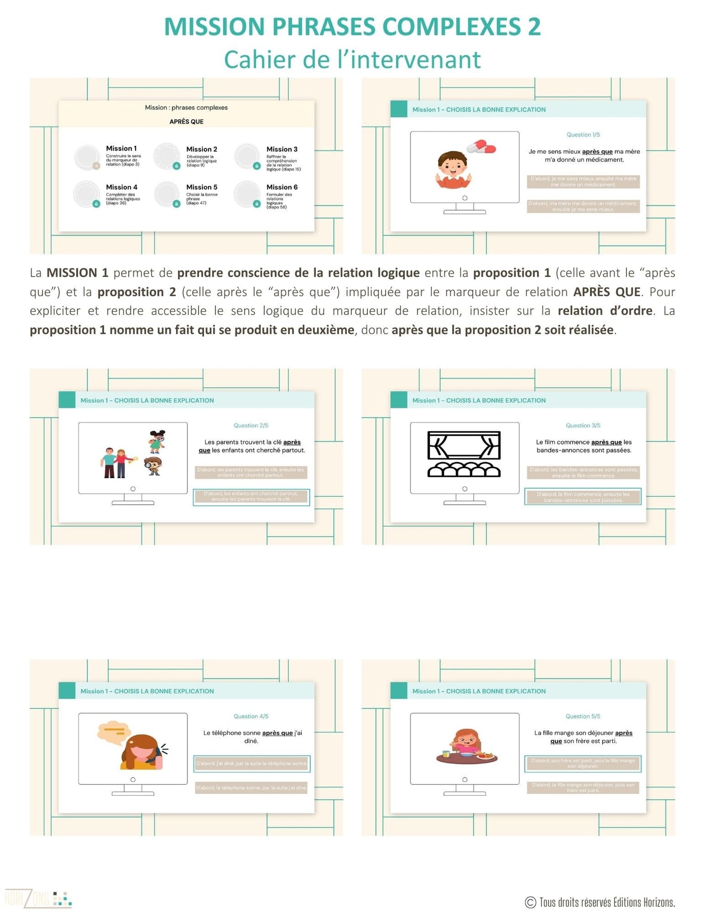 Mission phrases complexes 2