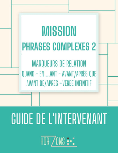 Mission phrases complexes 2