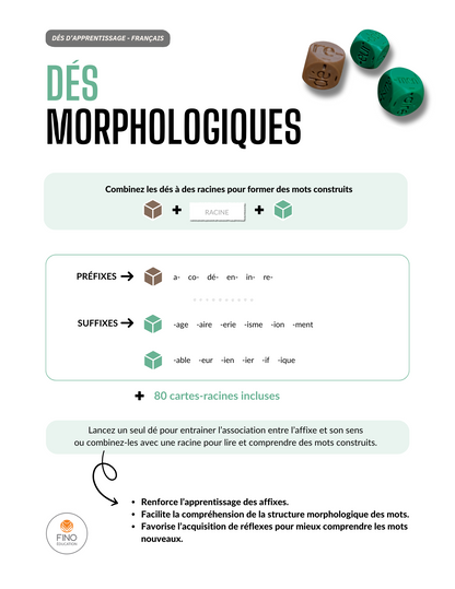 Dés d'apprentissage - Français