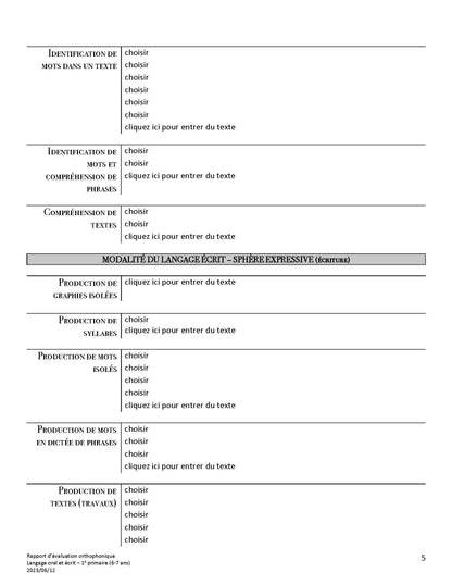 Évaluation orthophonique optimisée