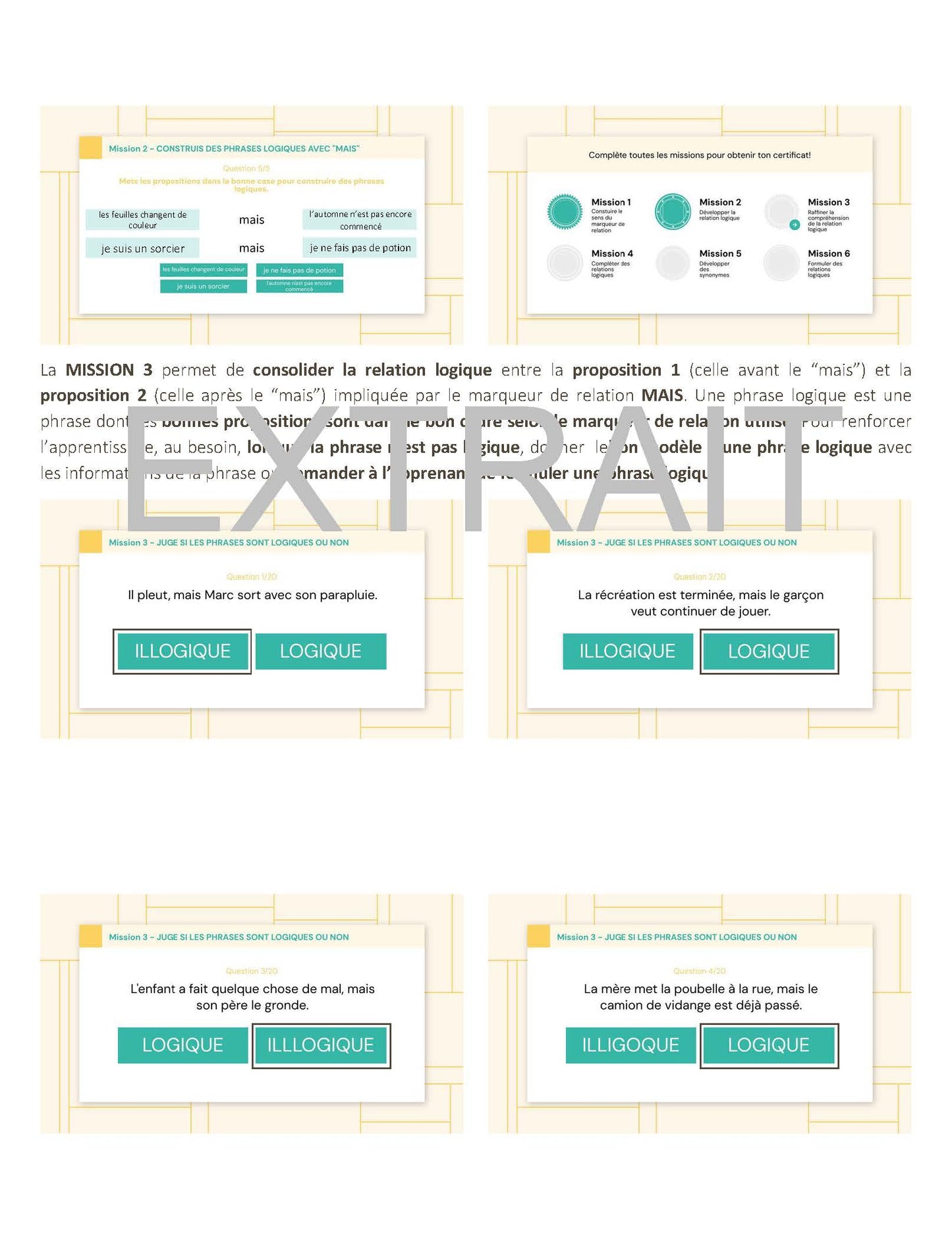Mission phrases complexes 1