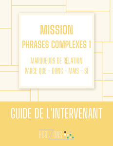 Mission phrases complexes 1