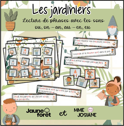 Trousse de lecture de phrases avec graphemes complexes
