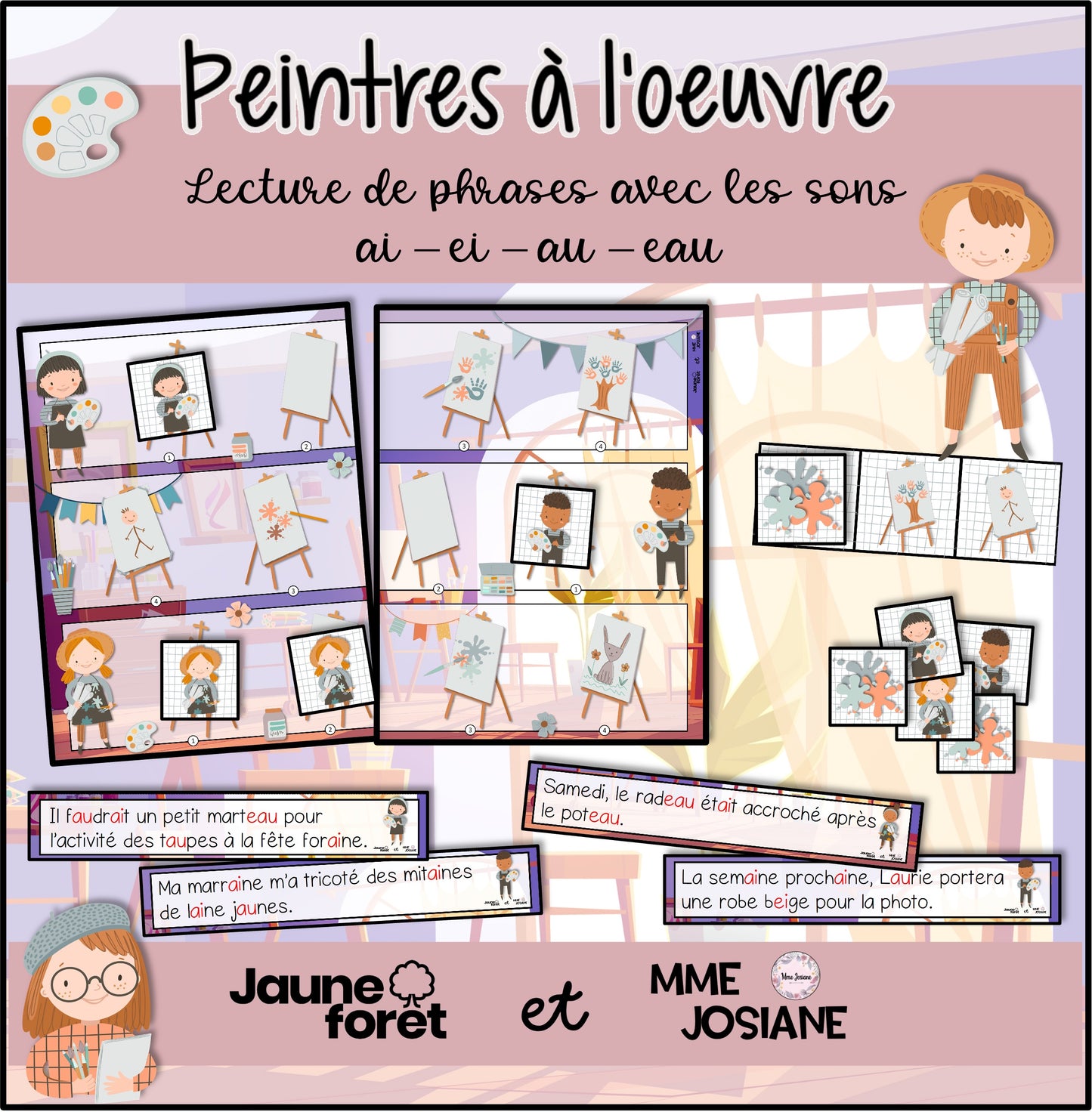 Trousse de lecture de phrases avec graphemes complexes
