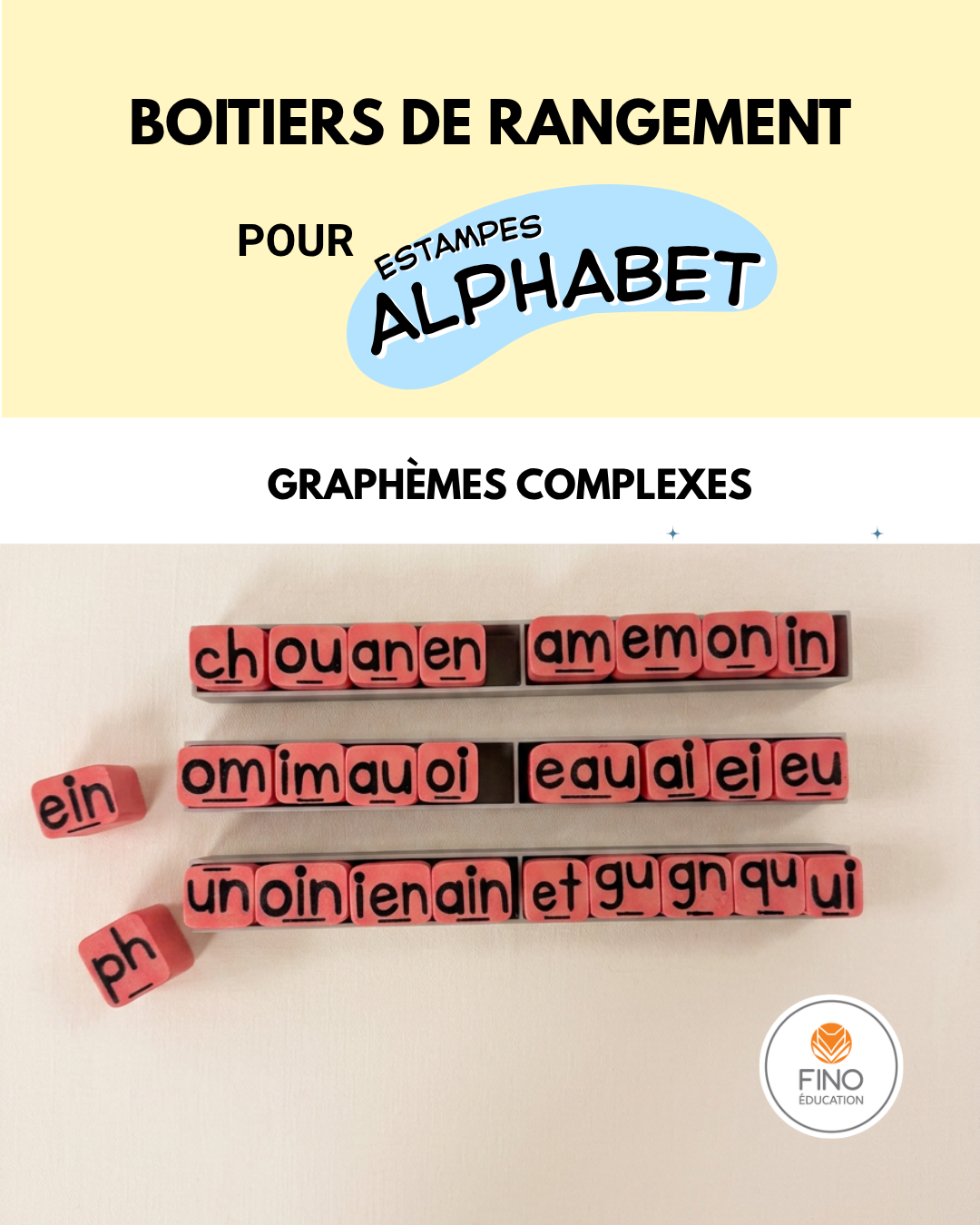 Estampes alphabet pour pâte à modeler