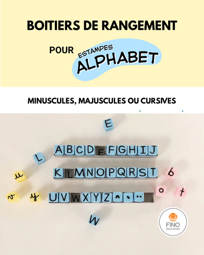 Estampes alphabet pour pâte à modeler