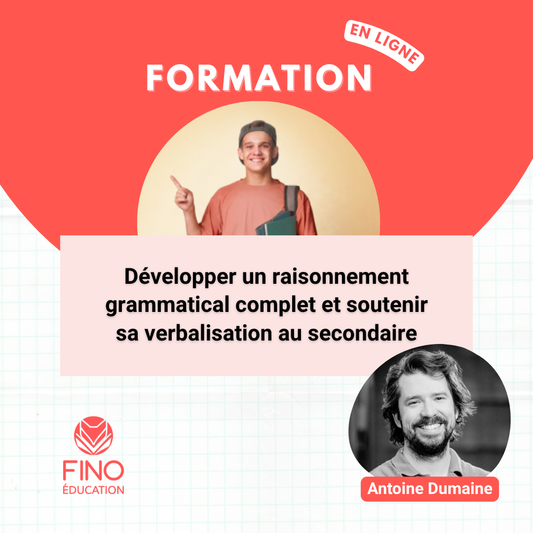 Développer un raisonnement grammatical complet et soutenir sa verbalisation au secondaire