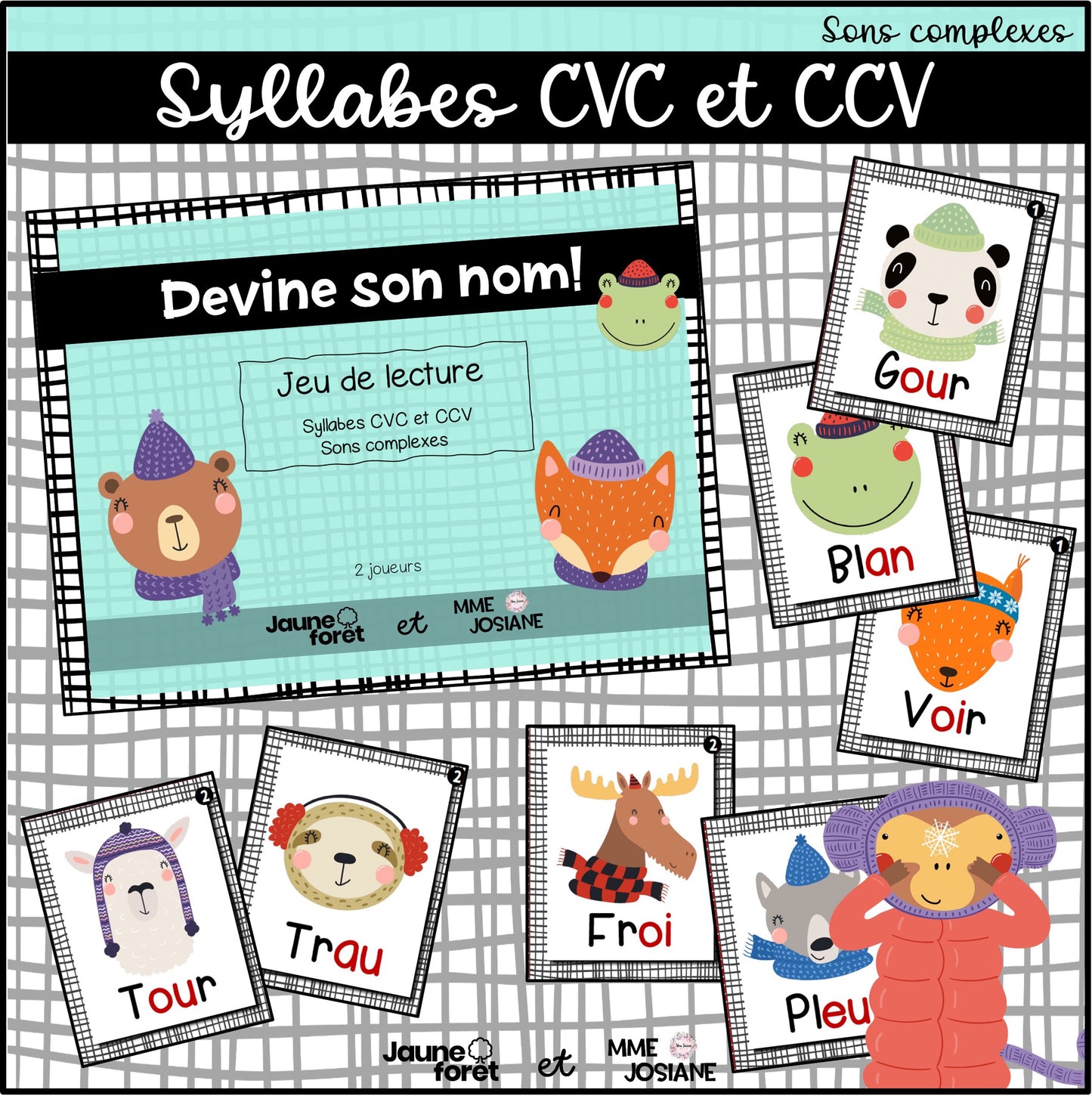Trousse de lecture - ensemble B - Sons complexes