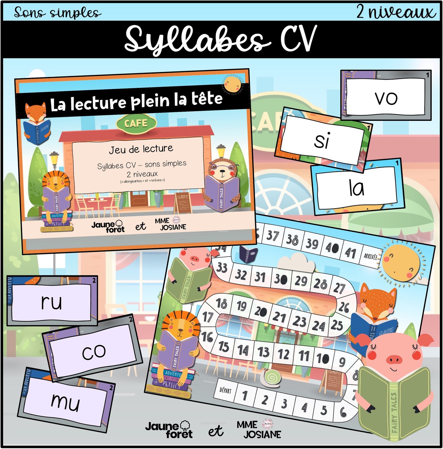 Trousse de lecture - ensemble A - Sons simples