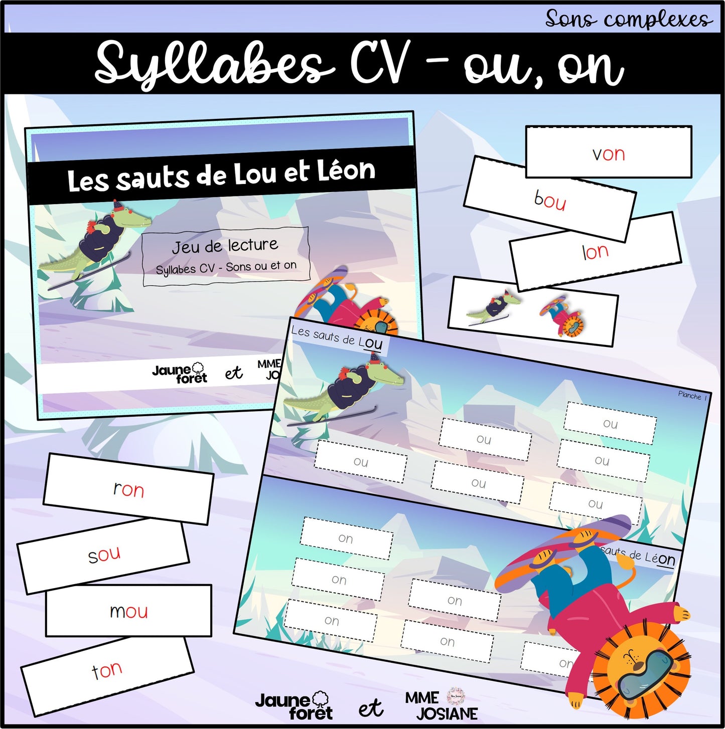 Trousse de lecture - ensemble B - Sons complexes