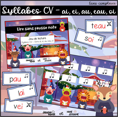 Trousse de lecture - ensemble B - Sons complexes