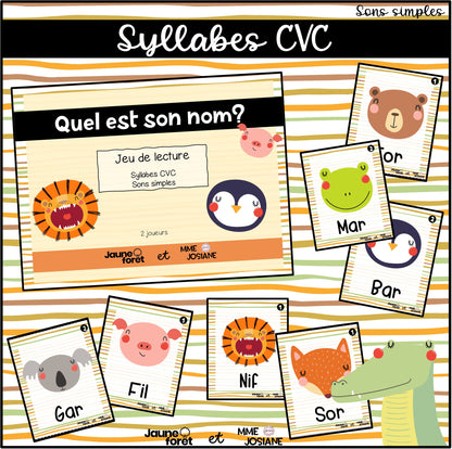 Trousse de lecture - ensemble A - Sons simples
