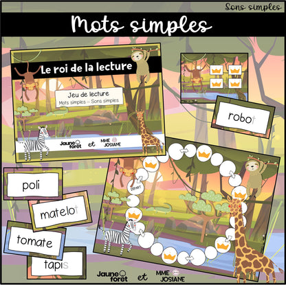 Trousse de lecture - ensemble A - Sons simples