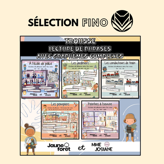 Trousse de lecture de phrases avec graphemes complexes