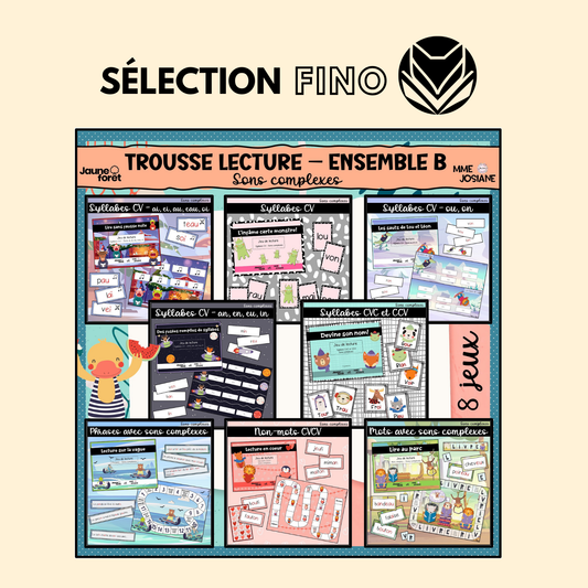 Trousse de lecture - ensemble B - Sons complexes