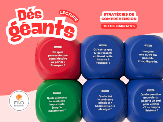 Dés géants de lecture - Stratégies de compréhension de textes narratifs