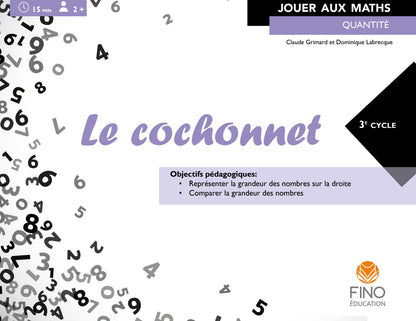 Le cochonnet - Collection Jouer aux maths