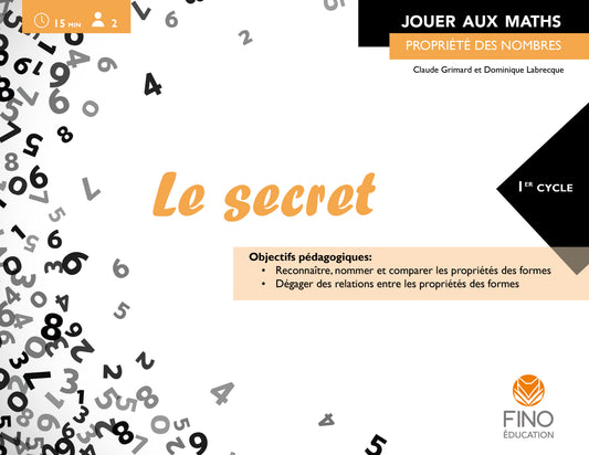 Le secret  - Collection Jouer aux maths