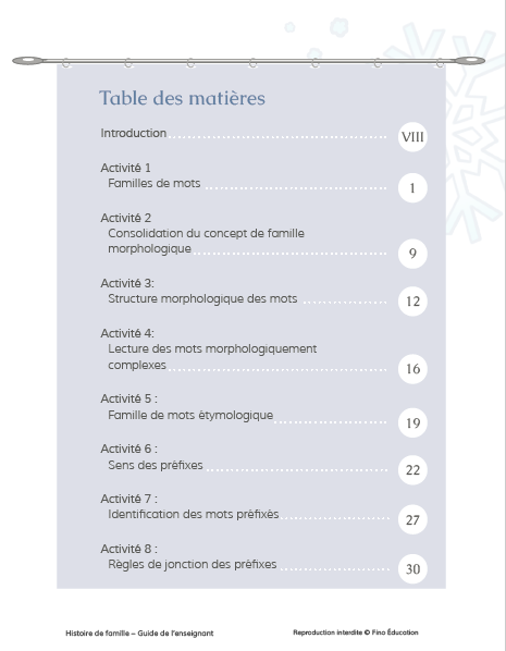 Trousse d'enseignement Histoire de famille - Trousse complète (2e édition)